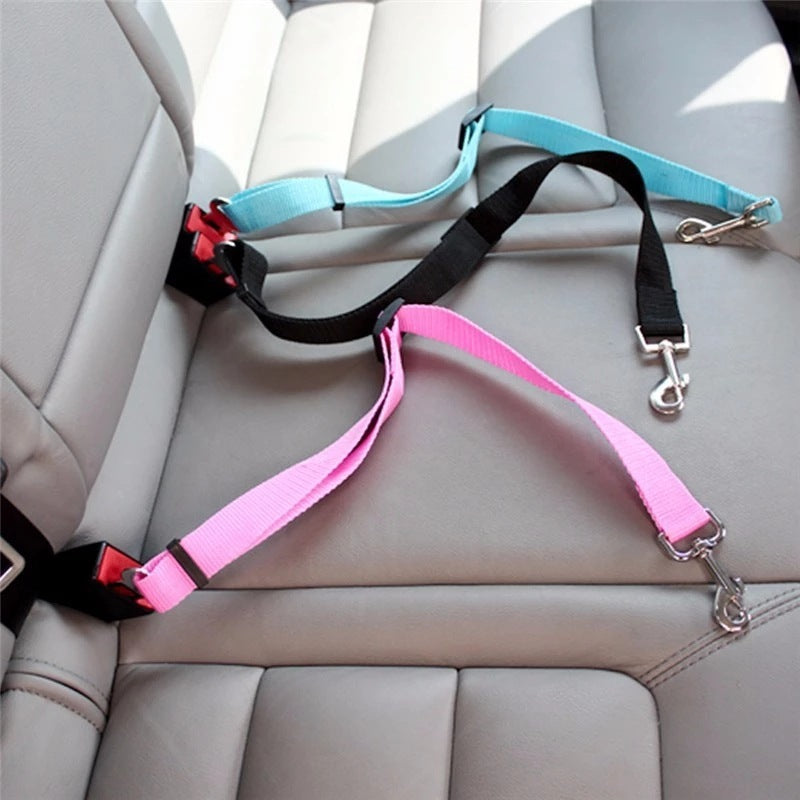 Keep Pets Safe: Adjustable Car Seat Belt for Dogs & Cats - goodestpetstore