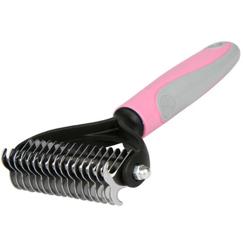 Grooming Brush for Pets: Double-Sided Deshedding Tool for Dogs and Cats - goodestpetstore