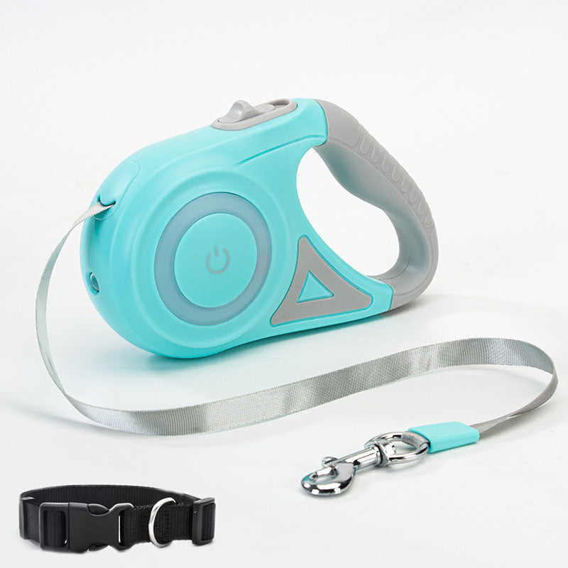 Smart Safety Retractable Leash & Illuminated Collar for Pets - goodestpetstore