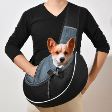 Stylish Crossbody Pet Carrier – Comfortably Carry Your Dog or Cat - goodestpetstore