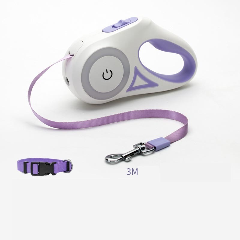 Smart Safety Retractable Leash & Illuminated Collar for Pets - goodestpetstore