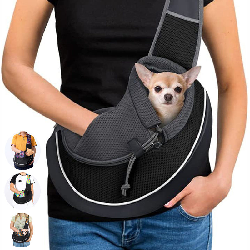 Stylish Crossbody Pet Carrier – Comfortably Carry Your Dog or Cat - goodestpetstore