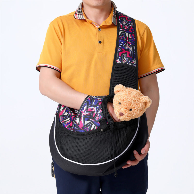 Stylish Crossbody Pet Carrier – Comfortably Carry Your Dog or Cat - goodestpetstore