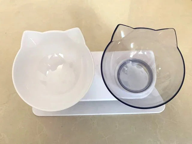 Non-Slip Cat and Dog Bowl with Stand - Easy Feeding - goodestpetstore
