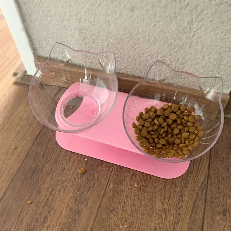 Non-Slip Cat and Dog Bowl with Stand - Easy Feeding - goodestpetstore