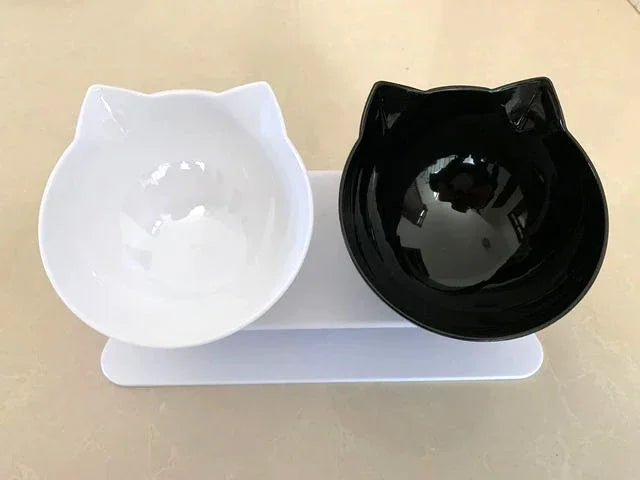 Non-Slip Cat and Dog Bowl with Stand - Easy Feeding - goodestpetstore