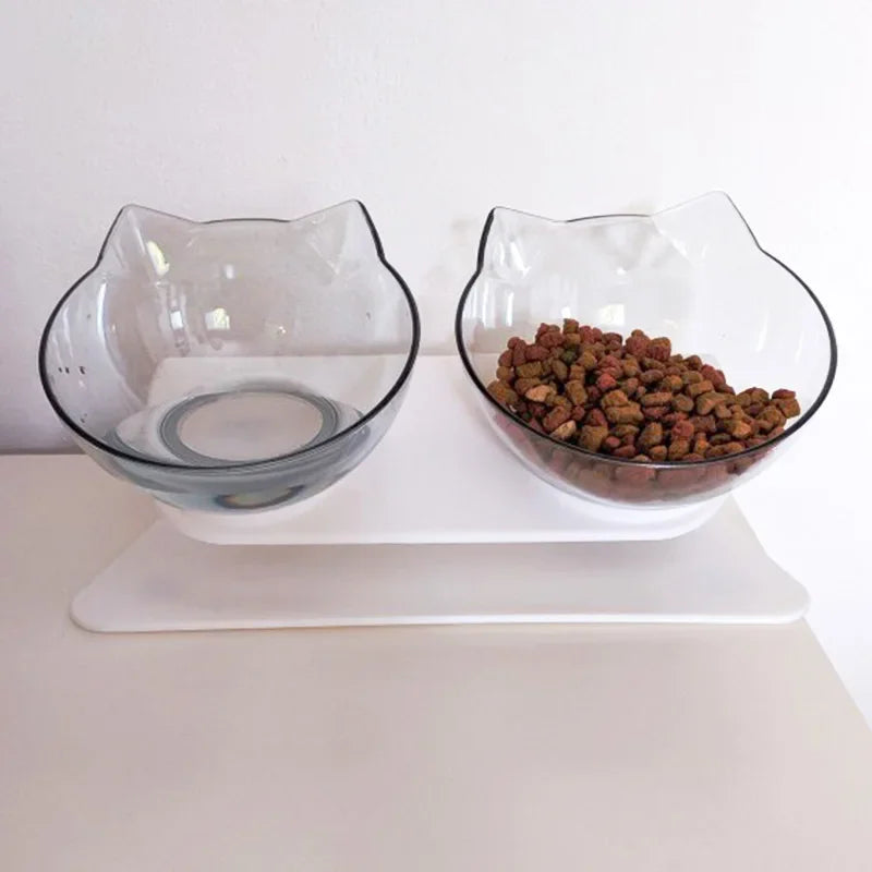 Non-Slip Cat and Dog Bowl with Stand - Easy Feeding - goodestpetstore