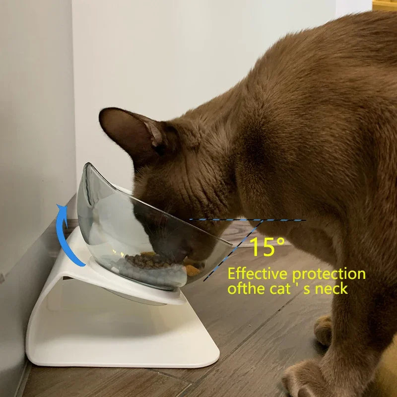 Non-Slip Cat and Dog Bowl with Stand - Easy Feeding - goodestpetstore