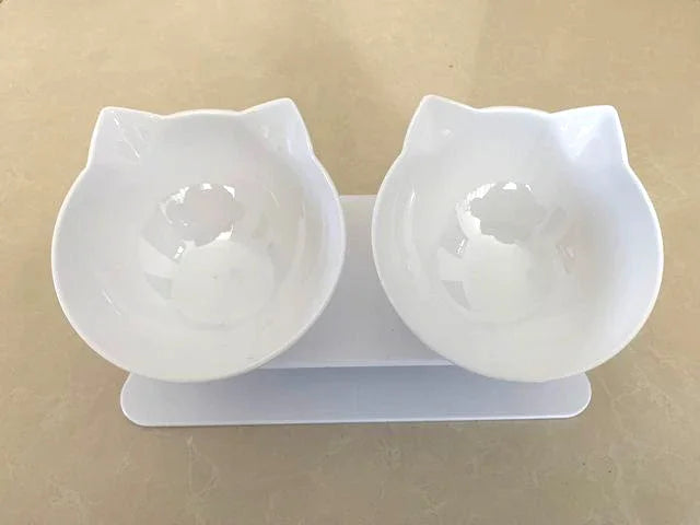 Non-Slip Cat and Dog Bowl with Stand - Easy Feeding - goodestpetstore