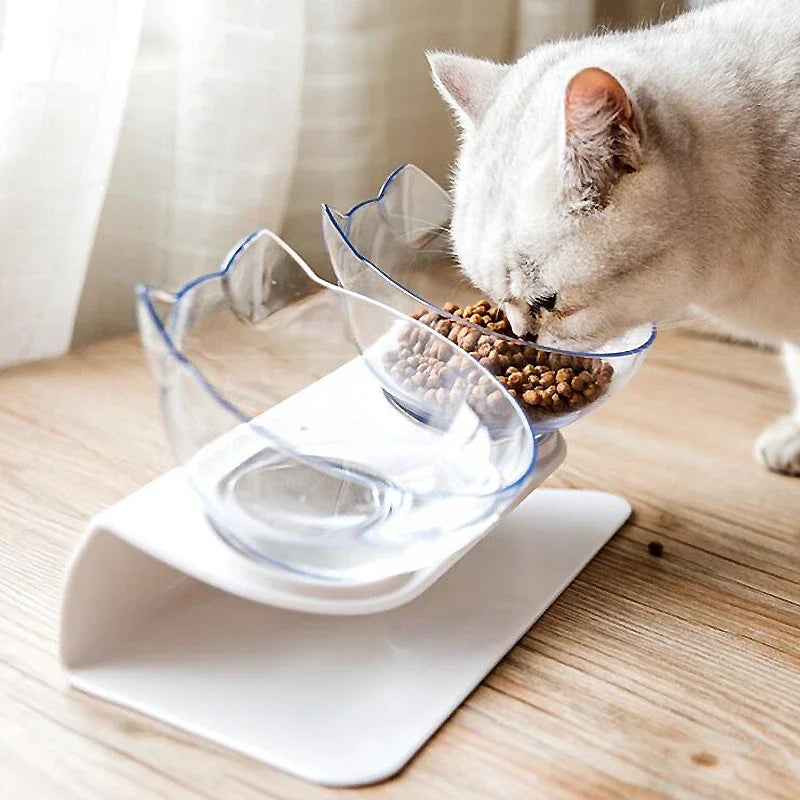 Non-Slip Cat and Dog Bowl with Stand - Easy Feeding - goodestpetstore