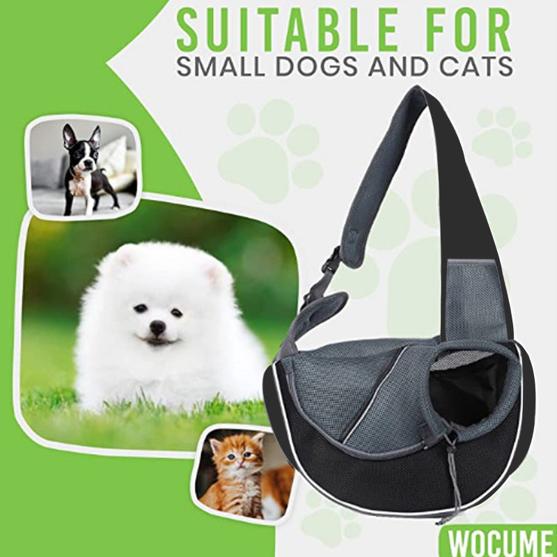 Stylish Crossbody Pet Carrier – Comfortably Carry Your Dog or Cat - goodestpetstore