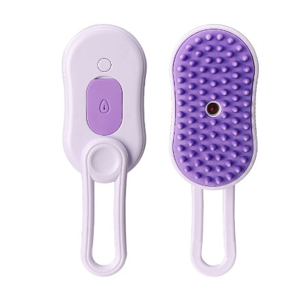 3-in-1 Steamy Brush – Groom, Massage & Remove Hair - goodestpetstore