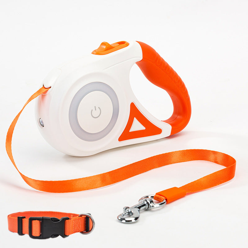 Smart Safety Retractable Leash & Illuminated Collar for Pets - goodestpetstore