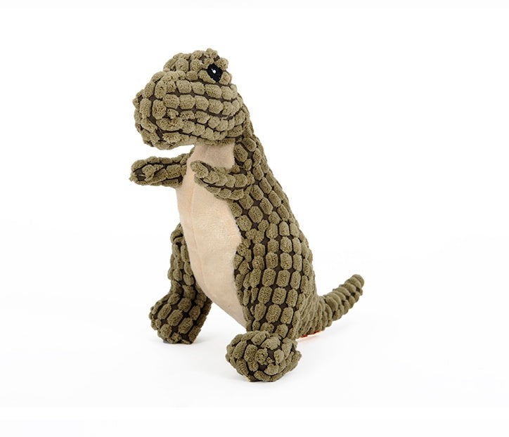 Giant Dinosaur Dog Toy – Plush, Chewy Fun with Squeakers! - goodestpetstore