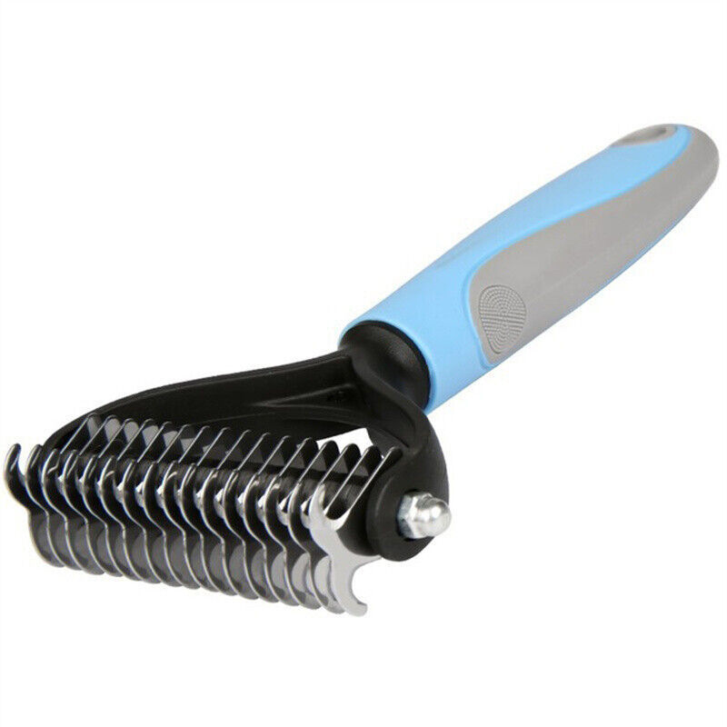 Grooming Brush for Pets: Double-Sided Deshedding Tool for Dogs and Cats - goodestpetstore