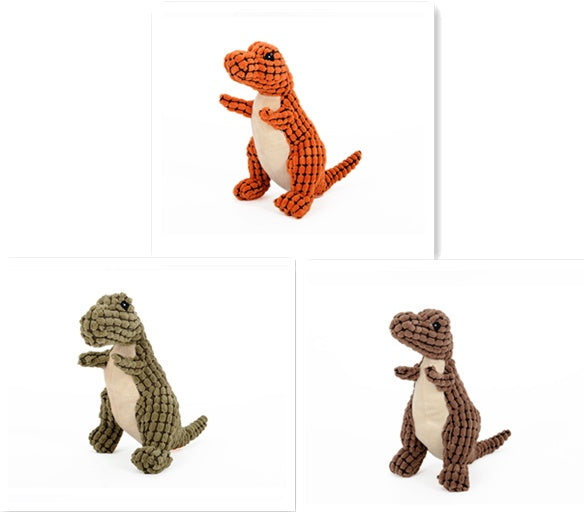 Giant Dinosaur Dog Toy – Plush, Chewy Fun with Squeakers! - goodestpetstore