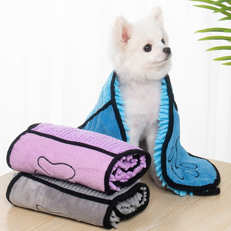 Super Absorbent Pet Towels – Quick-Drying Microfiber for Dogs & Cats - goodestpetstore
