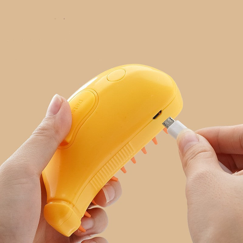 Steam Paws 3-in-1 Brush: Groom, Massage, Remove Hair Effortlessly - Fast and Free Shipping - goodestpetstore
