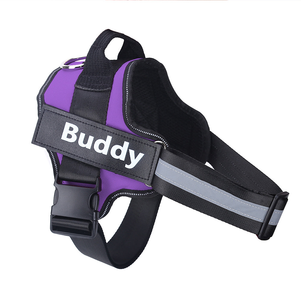 Custom No-Pull Dog Harness: Adjustable & Reflective Vest - goodestpetstore