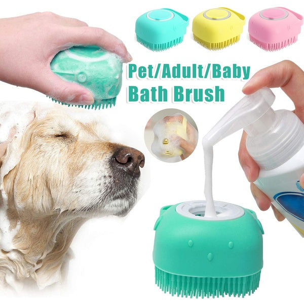 Silicone Dog Bath Massage Gloves: Groom, Clean & Pamper Your Pet - goodestpetstore