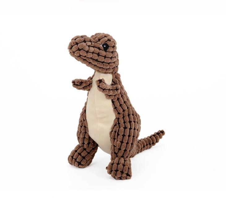 Giant Dinosaur Dog Toy – Plush, Chewy Fun with Squeakers! - goodestpetstore