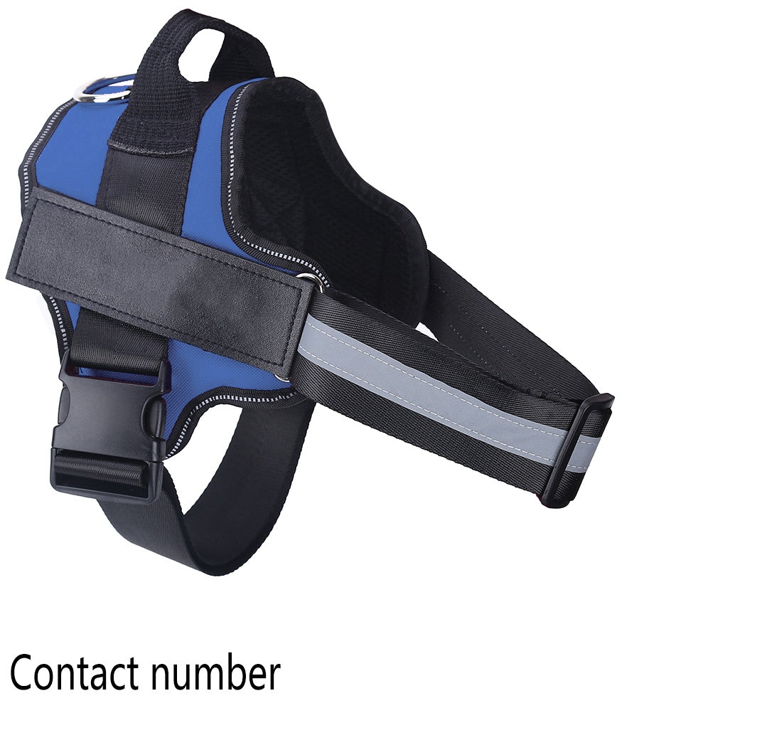 Custom No-Pull Dog Harness: Adjustable & Reflective Vest - goodestpetstore