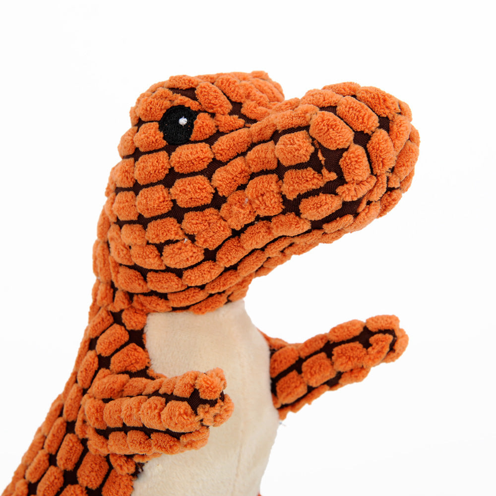 Giant Dinosaur Dog Toy – Plush, Chewy Fun with Squeakers! - goodestpetstore