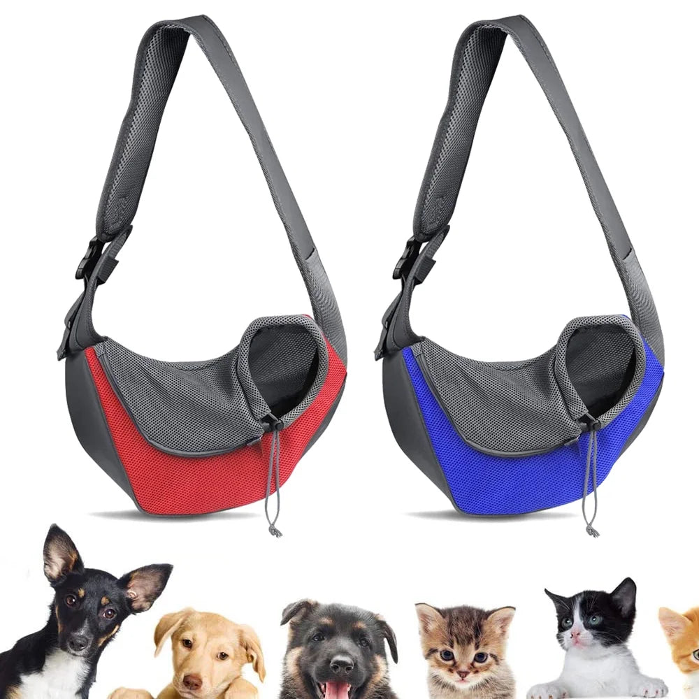 Hands-Free Pet Travel Carrier Shoulder Sling Bag Pet Puppy Carrier Bag