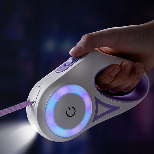 Smart Safety Retractable Leash & Illuminated Collar for Pets - goodestpetstore