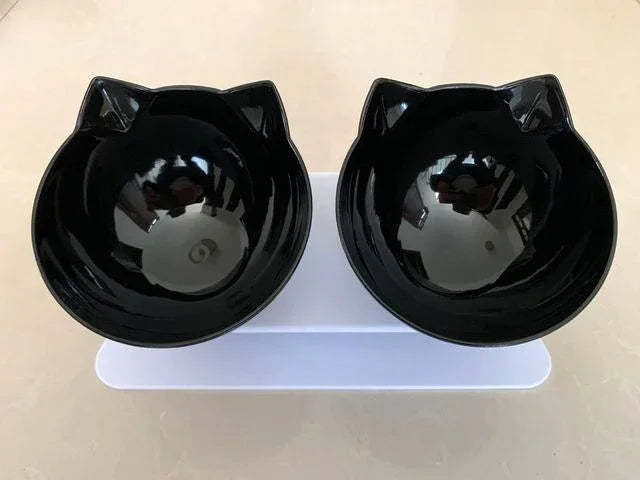 Non-Slip Cat and Dog Bowl with Stand - Easy Feeding - goodestpetstore