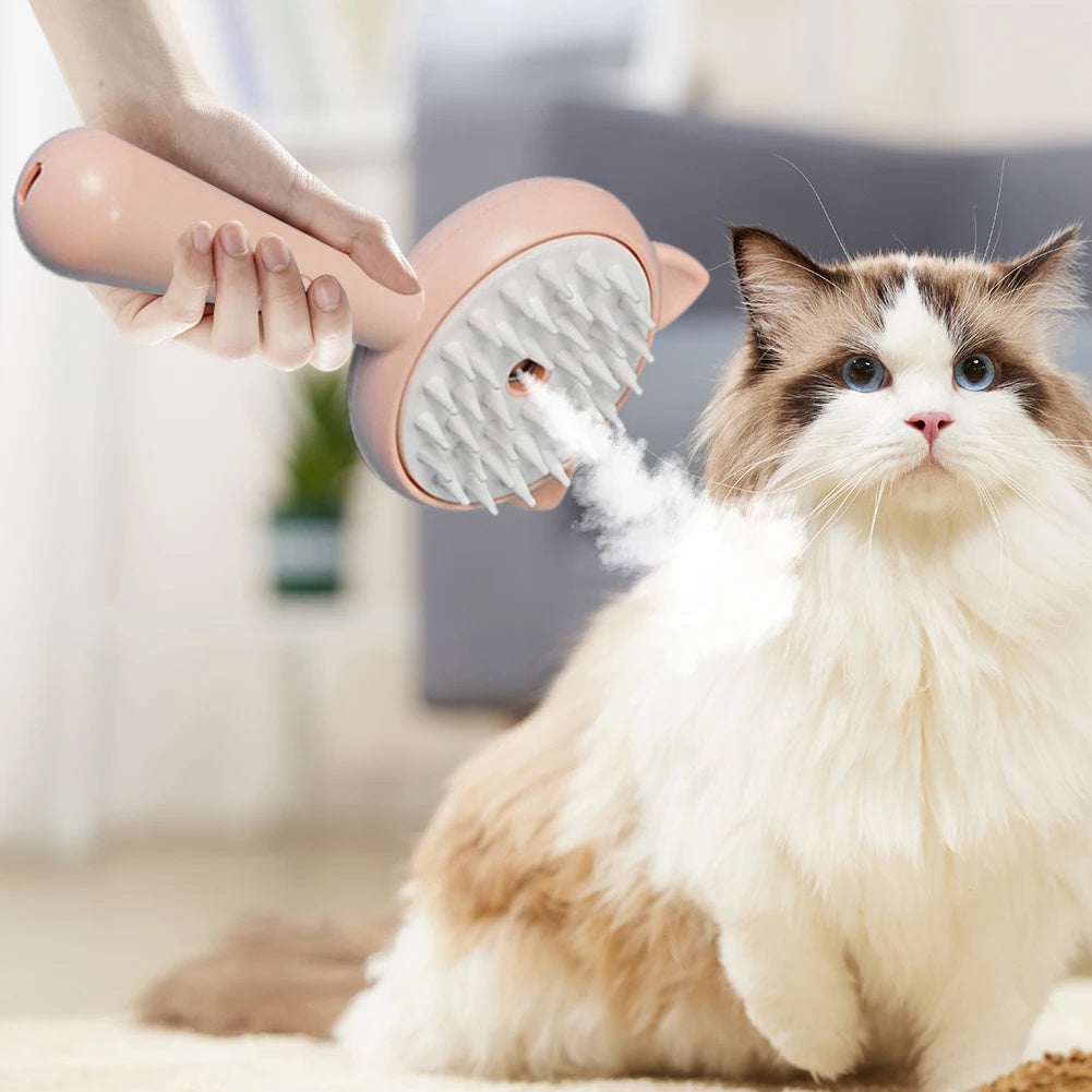 Rechargeable Misting Pet Grooming Brush - goodestpetstore