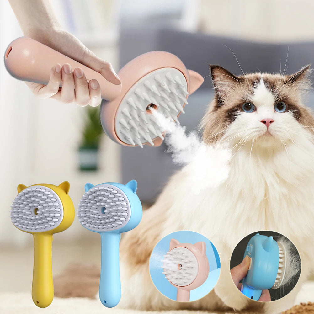 Rechargeable Misting Pet Grooming Brush - goodestpetstore