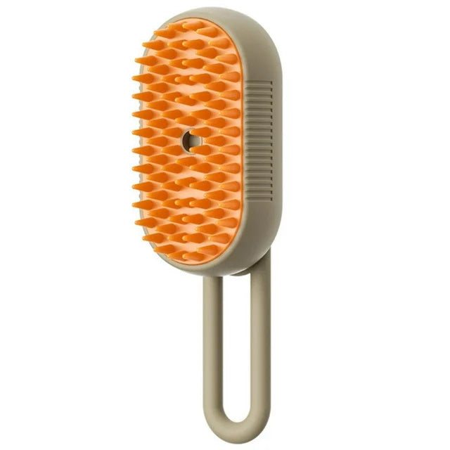 3-in-1 Steamy Brush – Groom, Massage & Remove Hair - goodestpetstore